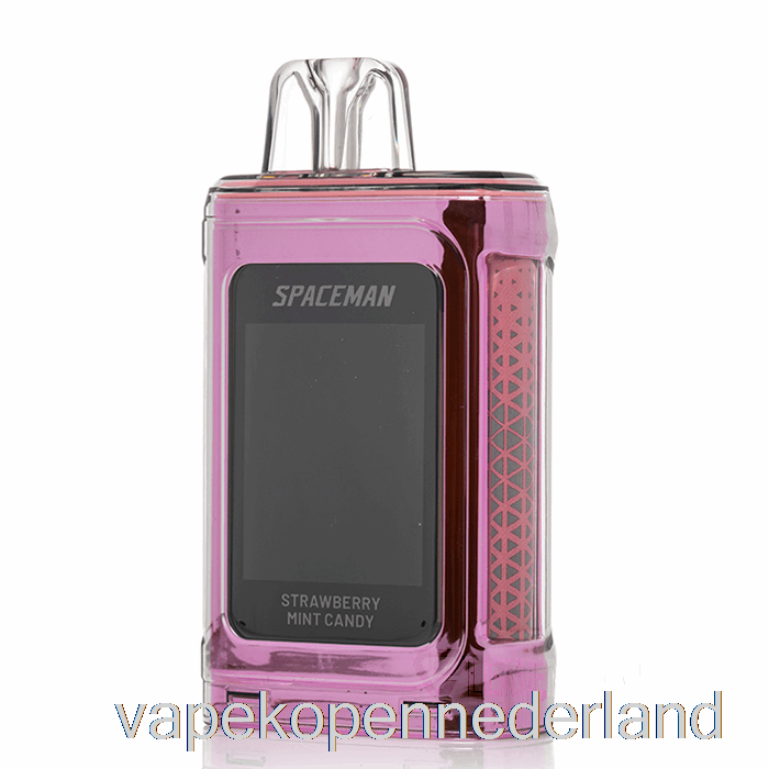 Elektronische Sigaret Vape Spaceman Prisma 20k Wegwerp Aardbei-muntsnoepje